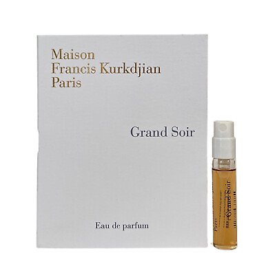 #ad Maison Francis Kurkdjian Grand Soir Eau de Parfum Vial Spray 2ml New With Card