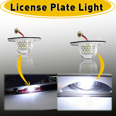 #ad Exact Fit White 18 LED License Plate Light Lamps For Honda Civic Fit CR V etc