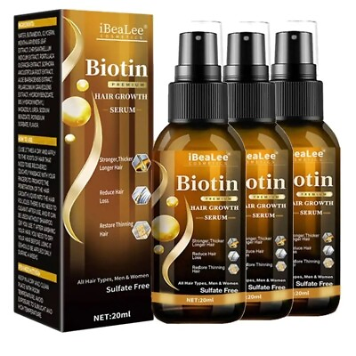 #ad 1 3x Biotin Hair Growth Spray Anti Hair Loss Fast Regrowth Scalp Treatment Serum $11.49