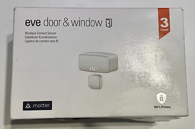 #ad 3 Pack Eve Door amp; Window Smart Contact Sensor 20EBN9901 For Apple Home
