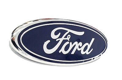 #ad 2005 2007 Ford F250 F350 Super Duty Front Grille Blue Ford 9 Inch Emblem NEW