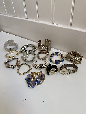 #ad vintage lot of bracelets and watches