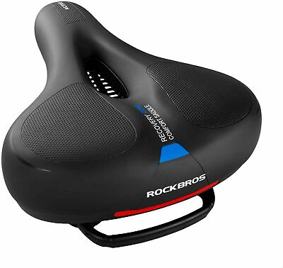 #ad ROCKBROS Bike Seat Comfort Bike Saddle Mountain Bike Soft Wide Bike Seat Cushion
