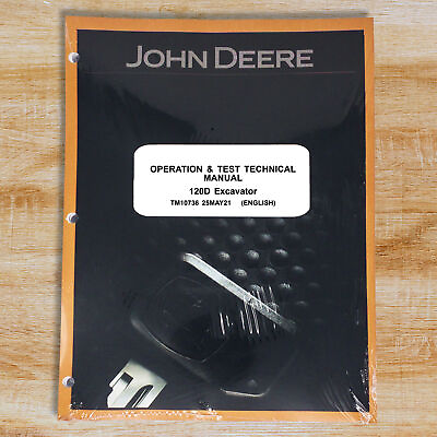 #ad John Deere 120D Excavator Operation amp; Test Service Manual TM10736