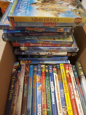 #ad Lot of 40 kids movies on dvd