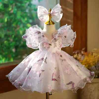 #ad Children#x27;s Princess Evening Gown Wedding Birthday Baptism Eid Party Girls Dress