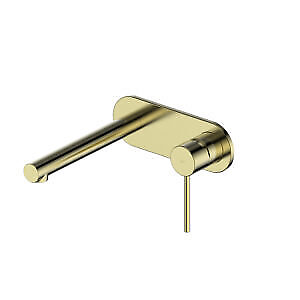 #ad Greens Tapware Wall Basin Mixer Bathroom Tap Spout Brushed Brass Maci 212025206G