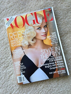 #ad Vogue magazine May 2011 featuring Reese Witherspoon read once stored shows age
