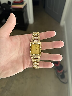 #ad Men’s women#x27;s 10k gold geneve classic watch