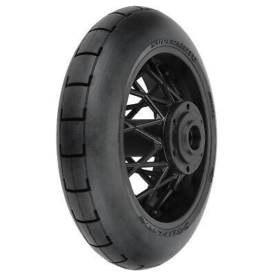 #ad Pro Line Racing 1 4 Supermoto Tire Rear MTD Black Wheel PM MX PRO1022310 RC Tire