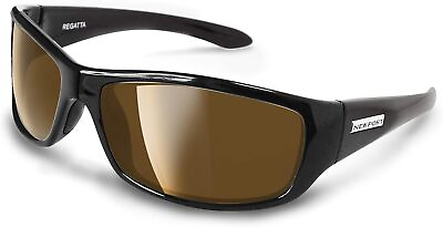 #ad Regatta Bifocal Sunglasses Black Frame with Amber Brown Polarized Lenses.