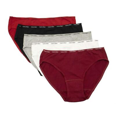 #ad NEW Calvin Klein Womens Panties Underwear 5 Pack Signature Cotton Bikini