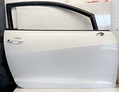 #ad SEAT IBIZA 6J MK5 3 DOOR DRIVERS SIDE DOOR WHITE Lb9a