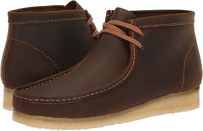 #ad Men#x27;s Shoes Clarks Originals WALLABEE BOOTS Moccasin Lace Up 55513 BEESWAX