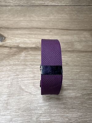 #ad Fitbit Charge HR Wireless Tracker Activity FB405 L G Purple No Charger PARTS