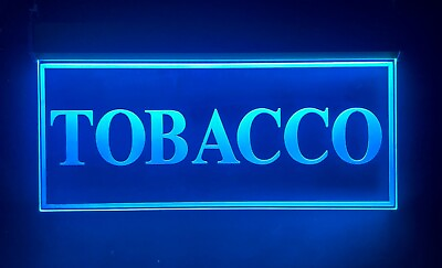 #ad TOBACCO LED Signs Neon Light Cigarettes Smoke Shop Window sign Large 10quot;x20quot;