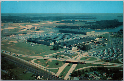 #ad Vintage Postcard Martin Plant Airport Middle River Maryland 1962 Post Baltimore