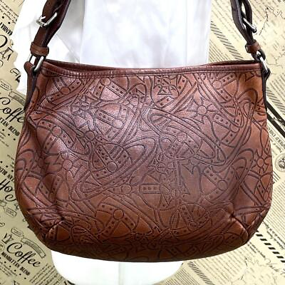 #ad Vivienne Westwood Shoulder Bag Orb Brown Leather Ff13