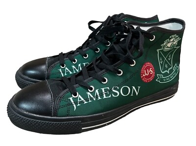 #ad Jameson Irish High Top Sneakers Mens Size 11 Classic Green Skateboarding Shoe