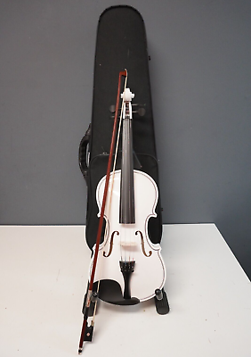 #ad Full size Pallatino White 4 4 Violin With BackPack Case