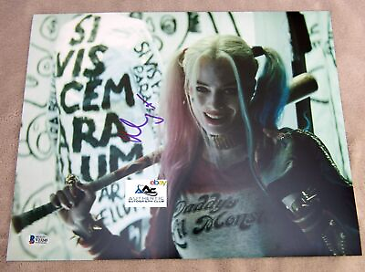 #ad MARGOT ROBBIE AUTOGRAPH SIGNED 11x14 PHOTO HARLEY QUINN SUICIDE SQUAD BECKETT