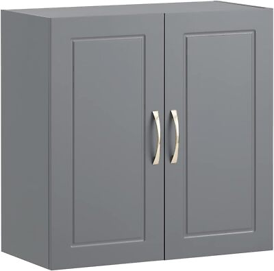 #ad Grey Kitchen Bathroom Wall Cabinet Garage or Laundry Room Wall Storage Cabinet $99.99