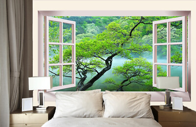 #ad 3D Window View 2072NA Wallpaper Wall Mural Removable Self adhesive Fay