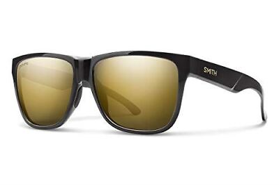 #ad Smith Optic Lowdown Xl 2 Classic Sunglasses Gloss Black ChromaPop Polarized Gold