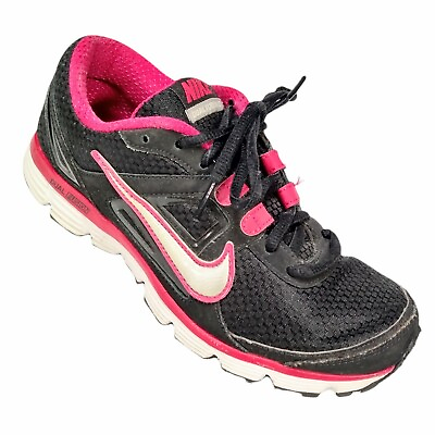 #ad Nike Dual Fusion ST Womens 6.5 Black Pink Running Shoes 407847 001 Needs Strings