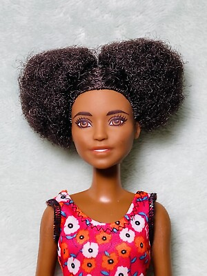 #ad Mattel 2017 Barbie Fashionistas #80 Curly Hair Re dressed