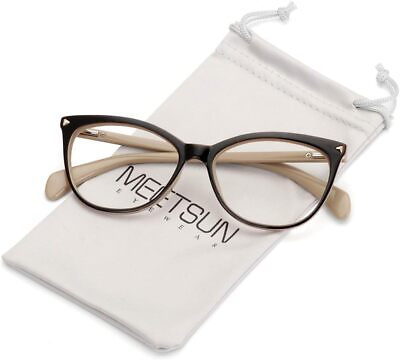 #ad MEETSUN Non Prescription Glasses Frames For Women，Retro Cateye Fake Eyeglasses H
