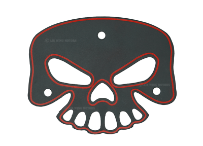 #ad Matte Black Skull Passenger Backrest Mounting Bracket for Harley HD Touring