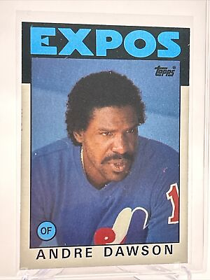 #ad 1986 Topps Andre Dawson Baseball Card #760 NM Mint FREE SHIPPING