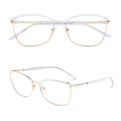 #ad Fashion Women Metal Eyeglasses Frames Spring Hinge Glasses Frame Optical RX Able