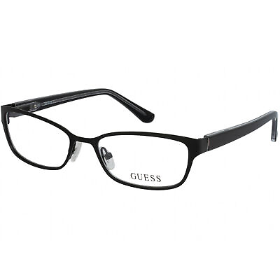 #ad Guess Men#x27;s Eyeglasses Full Rim Matte Black Rectangular Shaped Frame GU2515 002