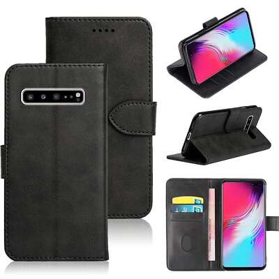 #ad Magnetic Flip Wallet Leather Case Card Phone Cover for Samsung S10 Plus S10e S10
