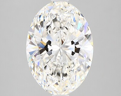 #ad Lab Created Diamond 3.14 Ct Oval G VS1 Quality Very good Cut IGI Certified