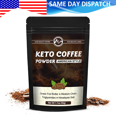 #ad 50g Keto Coffee Powder Weight Loss Burn Fat Soft Drinks Appetite Suppressant