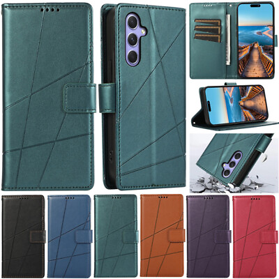 #ad Retro Wallet Leather Flip Case Cover For Samsung A25 5G A15 A54 A55 A24 A14 A35