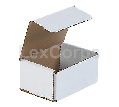 #ad White Corrugated Mailers MANY SIZES 50 100 200 Shipping Boxes