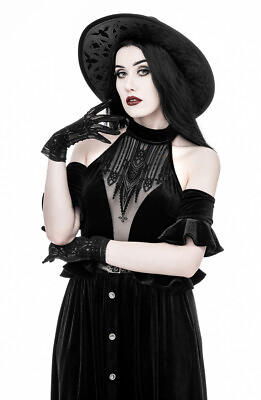 #ad Restyle Dark Alter Halterneck Top gothic fashion