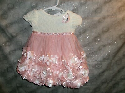 #ad Nannette Baby Dress Rosett Bubble Hem Dress 6mths