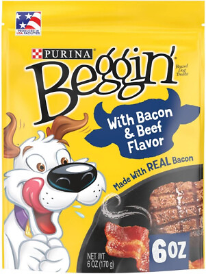 #ad Purina Beggin#x27; Strips Bacon and Beef Flavor