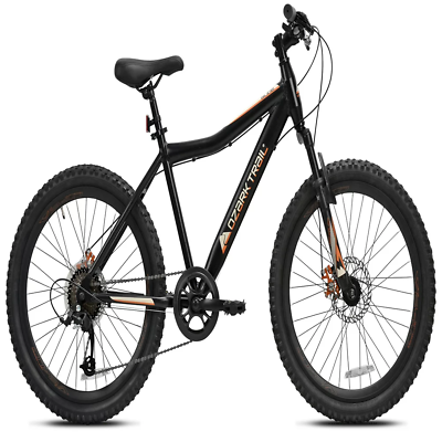 #ad 24quot; Glide Mountain Bike 8 Speed Black Teen Unisex
