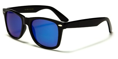 #ad Classic Polished Black Polarized Sapphire Iridium Sunglasses