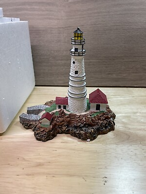 #ad The Danbury Mint Historic American Lighthouses Boston Light Vintage In Box