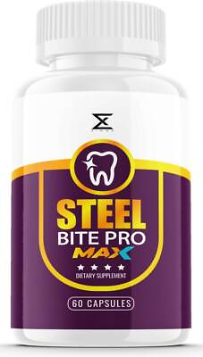 #ad Steel Bite Pro Teeth Supplement for Teeth and Gum Repair Dental 60 Capsules