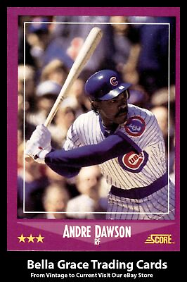 #ad 1988 Score Andre Dawson #4 Chicago Cubs MLB Baseball