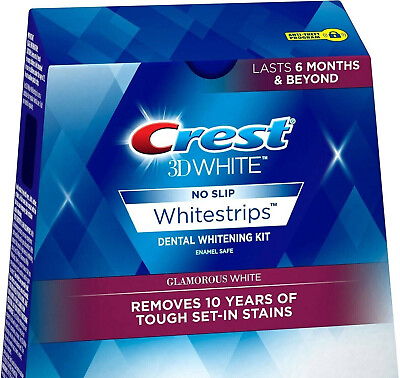#ad Crest 3D Whitestrips GLAMOROUS WHITE Dental Teeth Strips 7 treatments Exp 12 24
