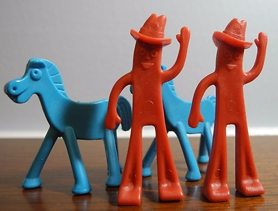 #ad Vintage Lot of 4 Gumby and Pokey Happy Trails Game 2 of Each 1968
